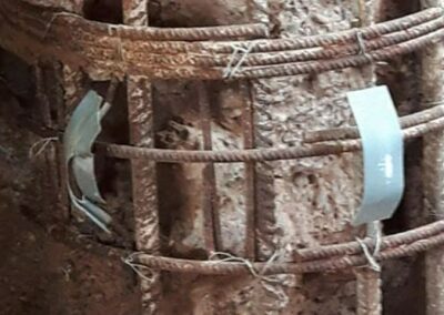 Bored pile retaining wall defects – Underpass – UK